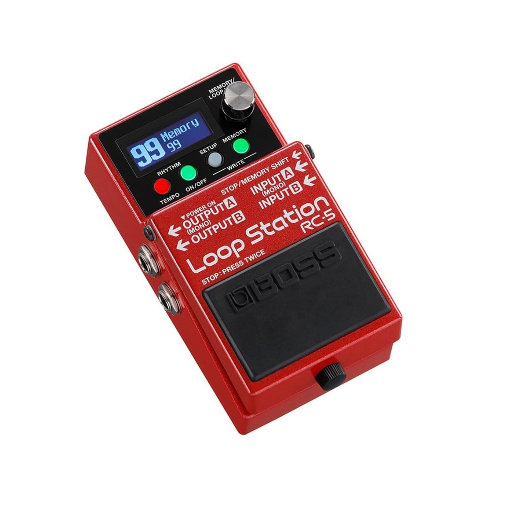 Boss RC-5 Loop Station Compact Phrase Recorder Pedal Bundle with 2x Strukture...