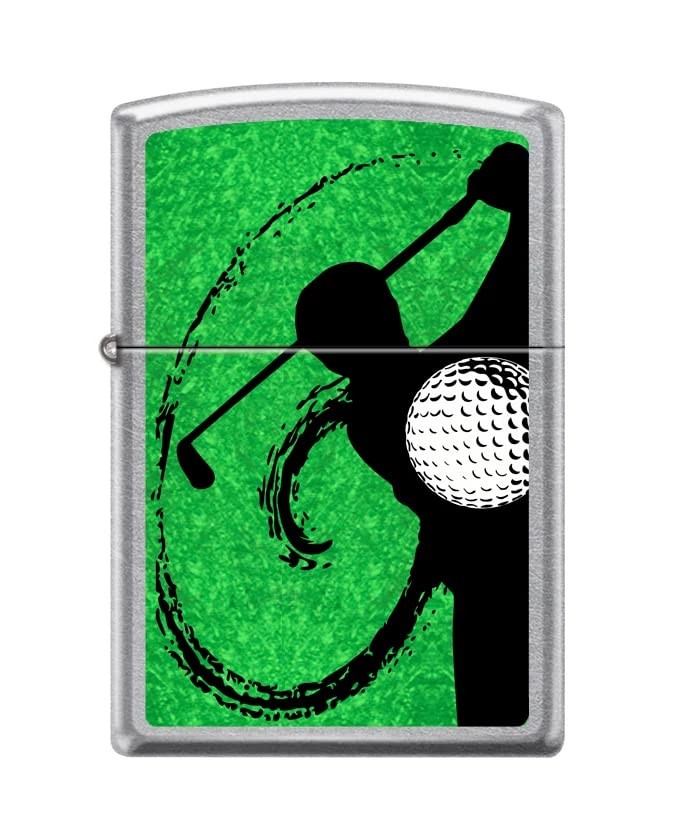 Zippo Lighter- Personalized Engrave Golf Swing #Z5385