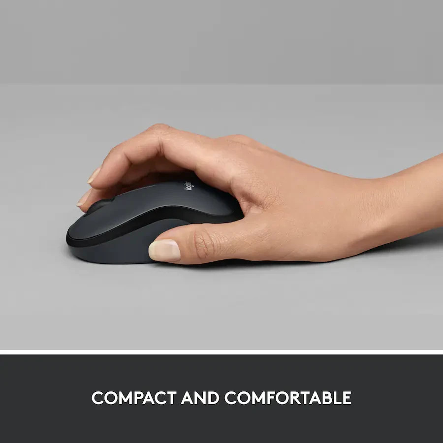 Logitech - M220 SILENT Wireless Ambidextrous Mouse - Graphite (910-006127)