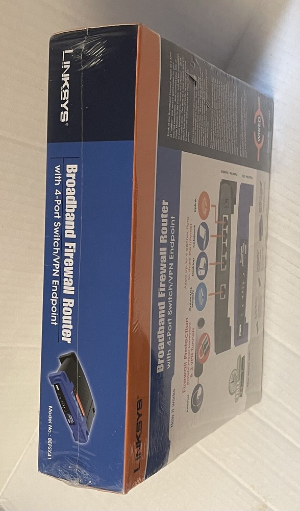 CISCO-LINSYS EtherFast BEFSX41 BROADBAND ROUTHER FIREWALL NEW in BOX