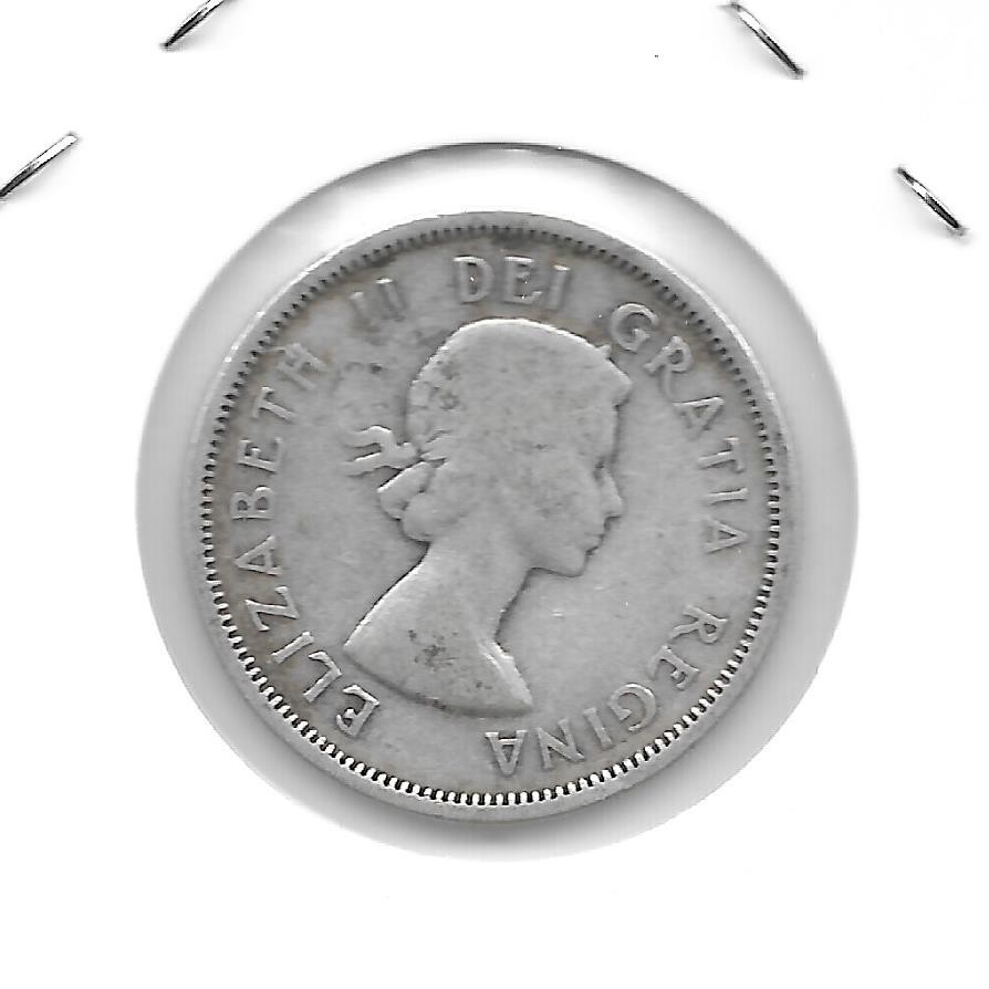 1955 CANADIAN 25 CENT QUARTER NICE (SILVER)