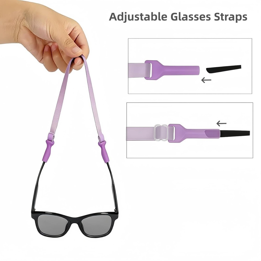 Adjustable Elastic Eyeglasses Strap Eyewear Retainers For Reading Glasses, Myopi