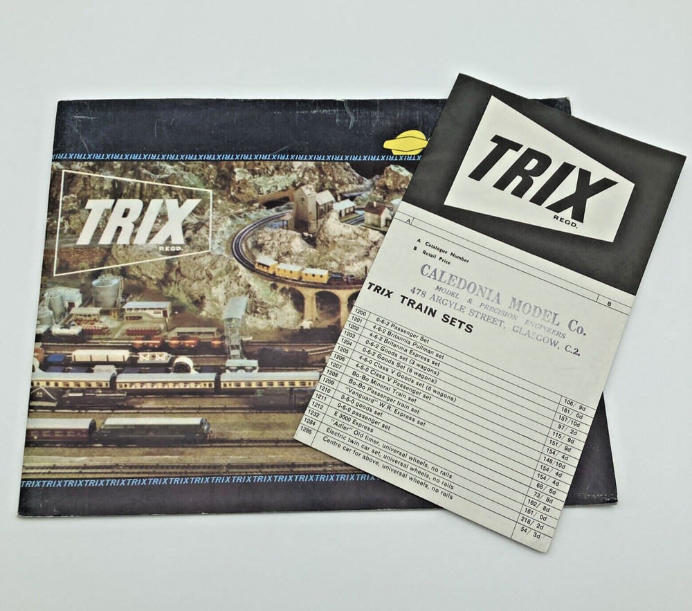 Trix Model Train Railroad Catalog 1960's Includes Pricelist