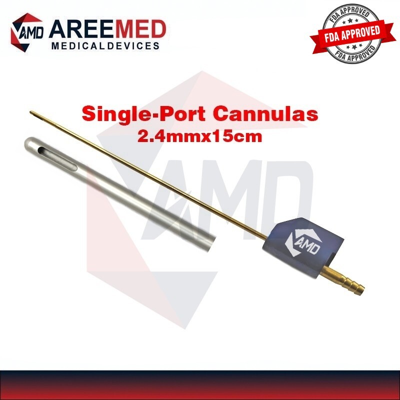 Single-Port Cannulas, 2.4mm, 15cm, Microaire Pal Fitting Cannula