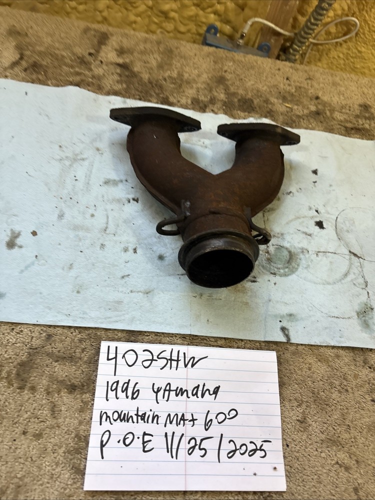 1996 Yamaha mountain max 600 exhaust header pipe manifold 402