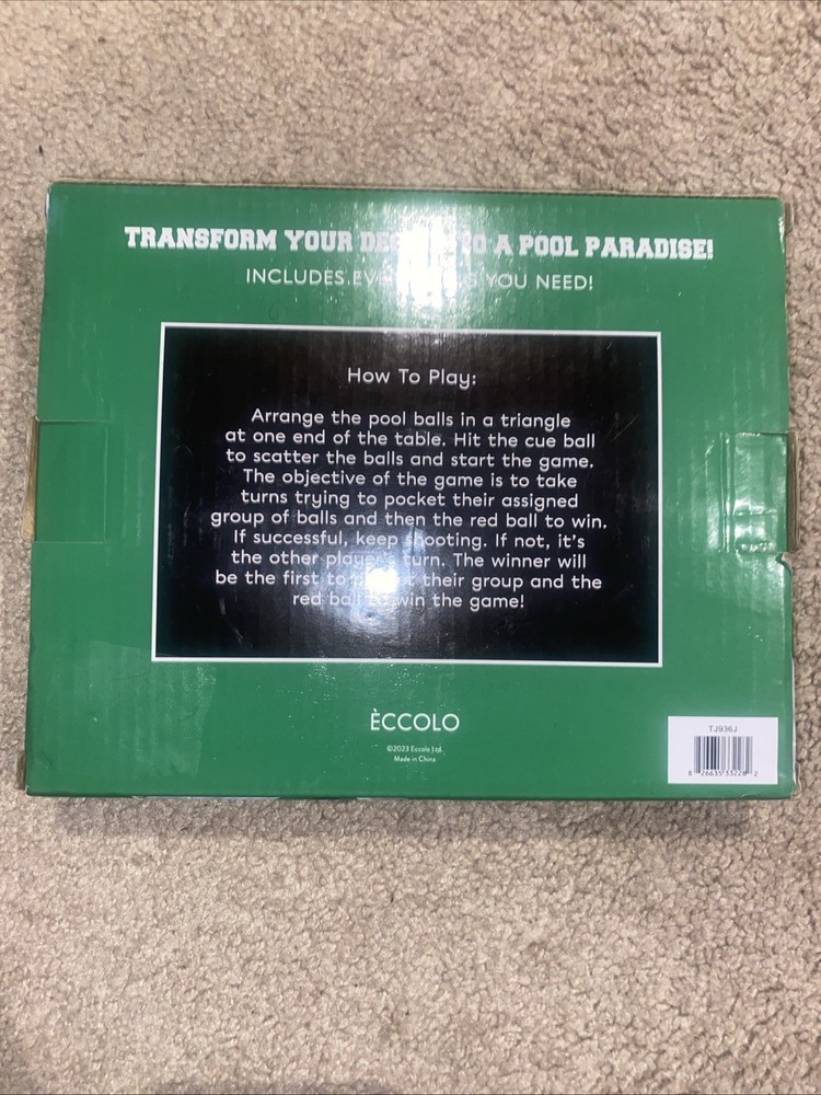 Desktop Pool Table Novelty Game NEW IN BOX