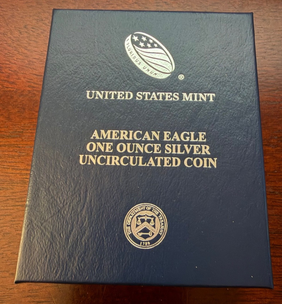 2016-W Burnished Silver Eagle  with OGP and COA