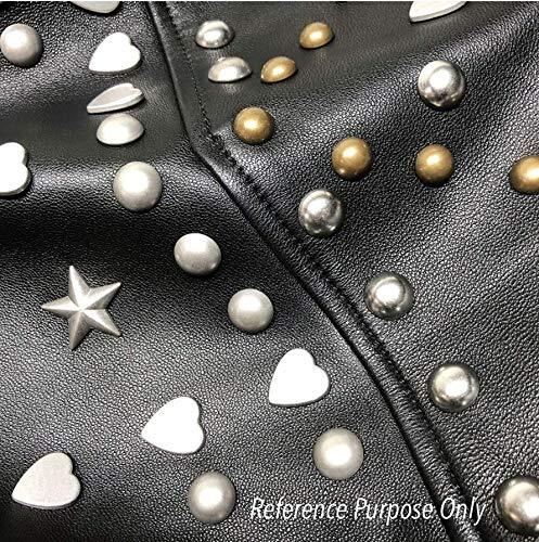 10PCS Silver Heart Rivets 12mm Metal Studs for Decorative Leather DIY Projects