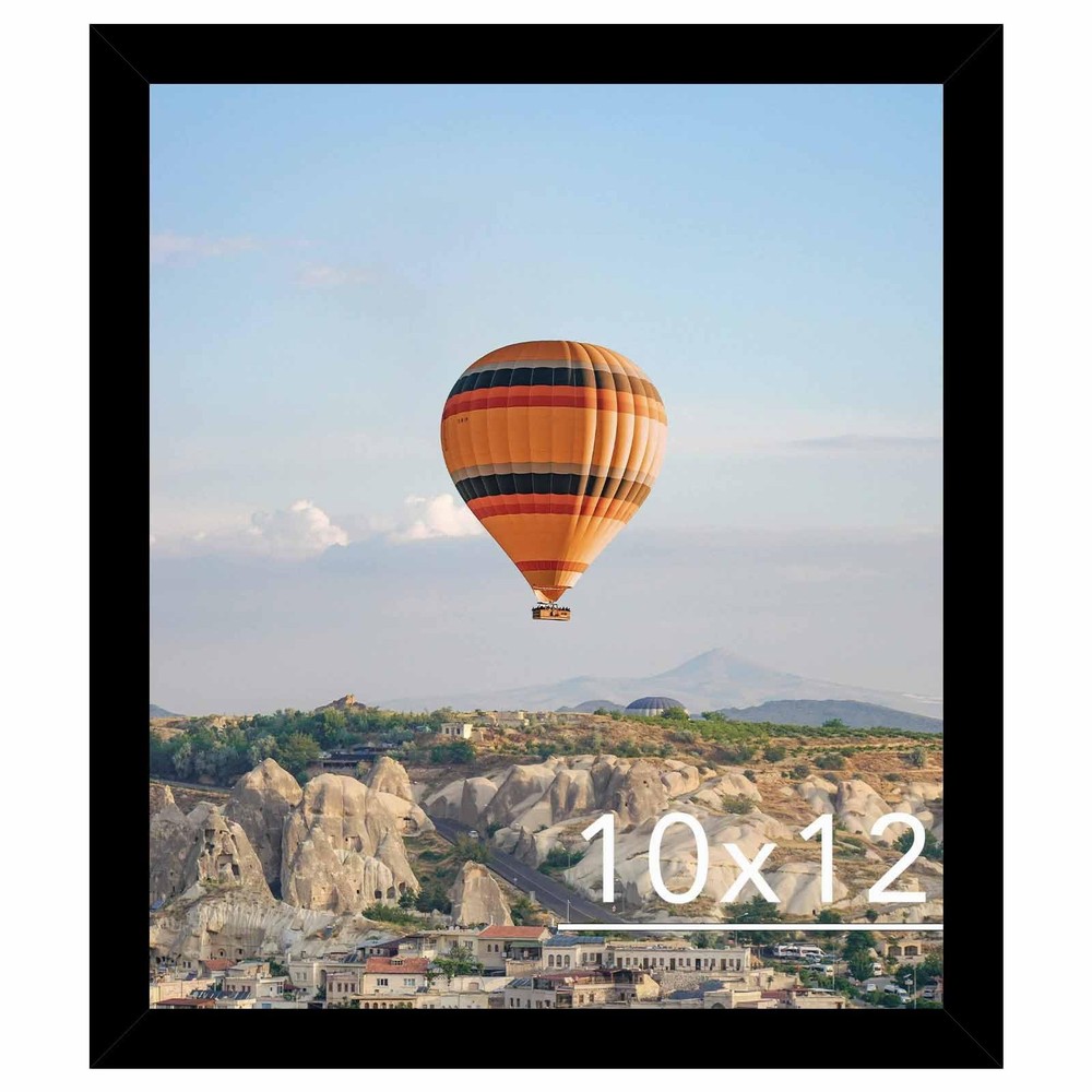 10x12 Black Picture Frame, Wall Mounting Horizontally or Vertically