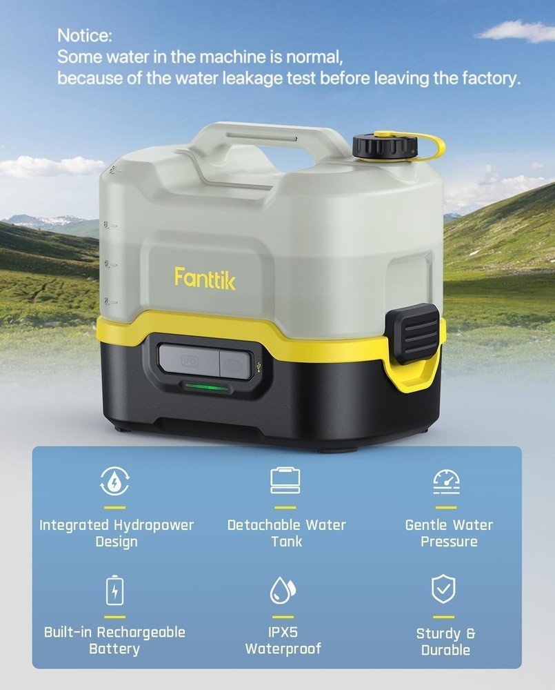 2600mAh Battery-Powered Pressure Washer - Efficient Cleaning Solution