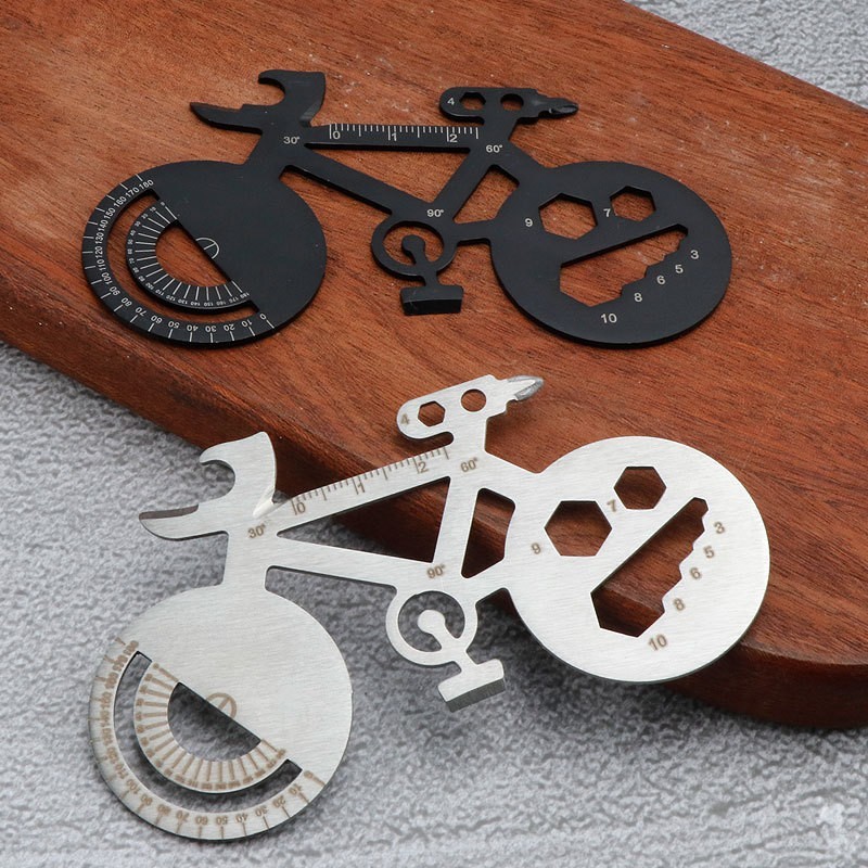Bike-Shaped Multi-Function Tool Stainless Steel Bicycle Multi Tool with Screwdri