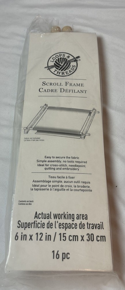 New Loops & Threads Scroll Frame 6” X 12” Working Area