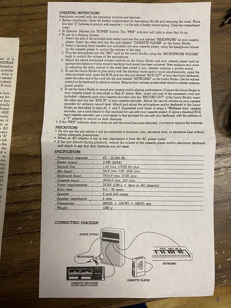 Sing Record Junior Studio Microphone Karaoke Carrying Case