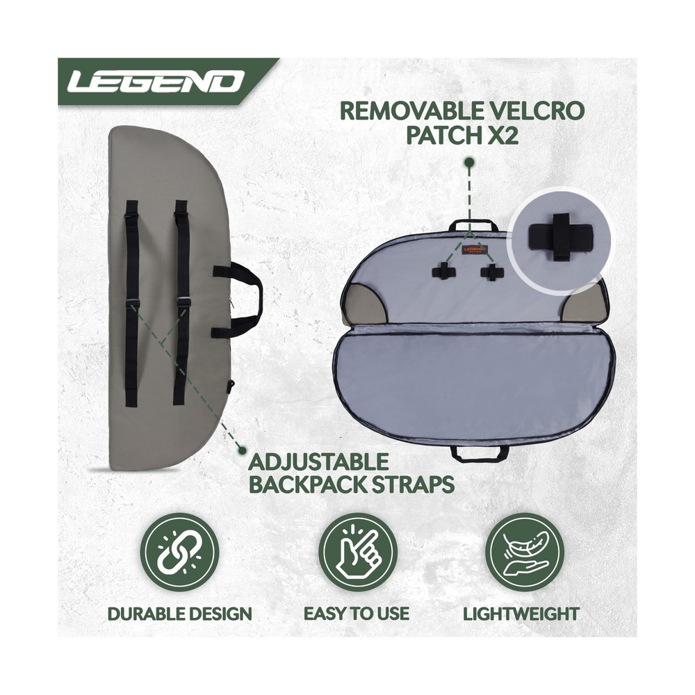 Legend Essential Compound Bow Case - Compound Bow Bag with Arrow Tube Case Po...