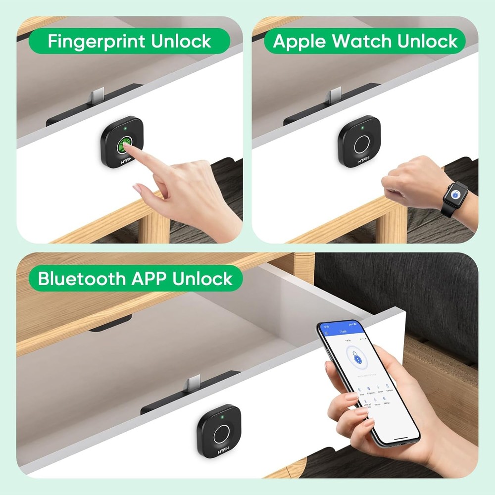 Smart Biometric Keyless Lock: Bluetooth & Fingerprint Access for Safe Storage