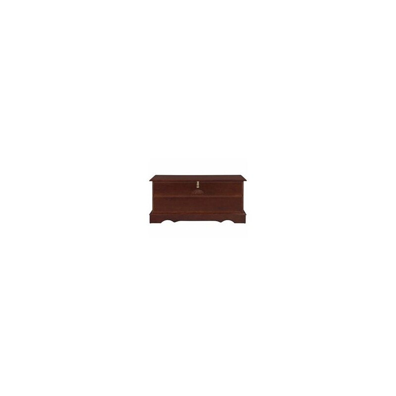 Bowery Hill Rectangular Traditional Wood Cedar Chest in Brown