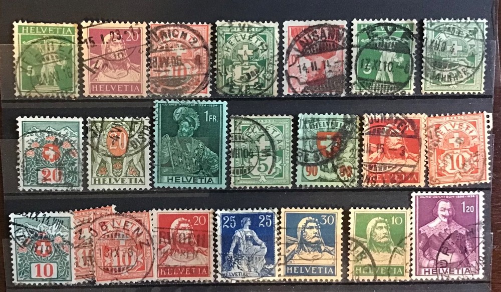 Swiss stamp old selection Gen 2