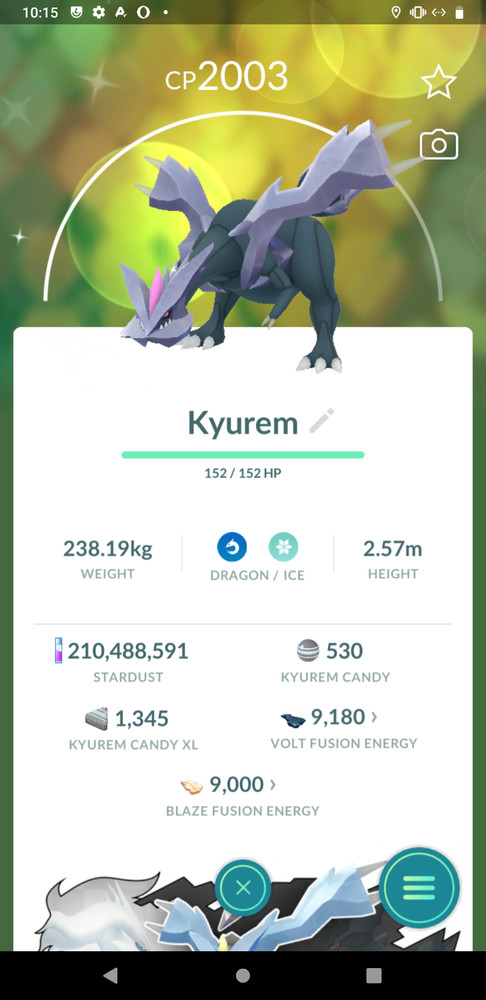 PokémonGo | Shiny Kyurem | PTC 20k Dust