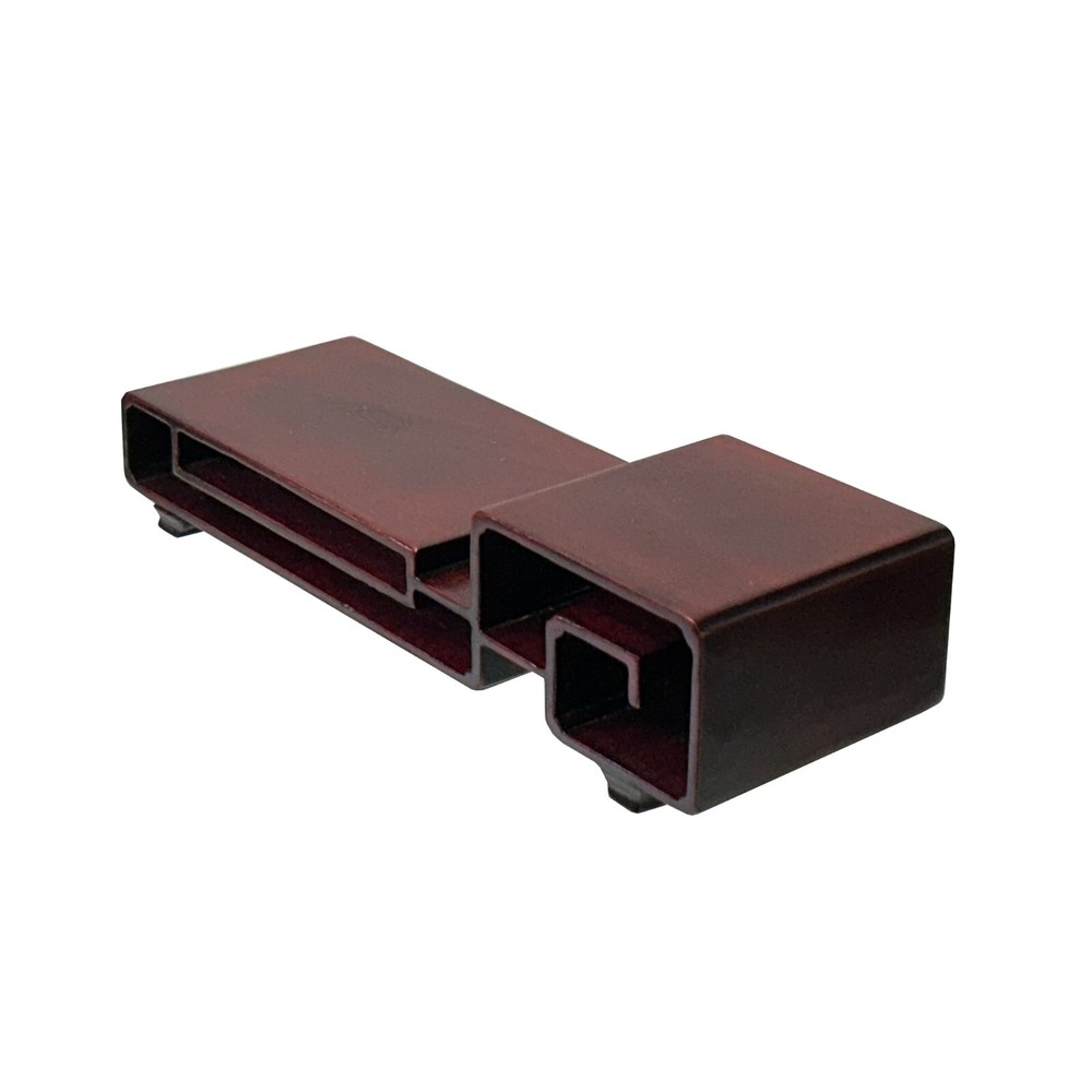 7.5" Reddish Brown Wood Straight Scroll Rectangular Stand Riser Easel ws4146B