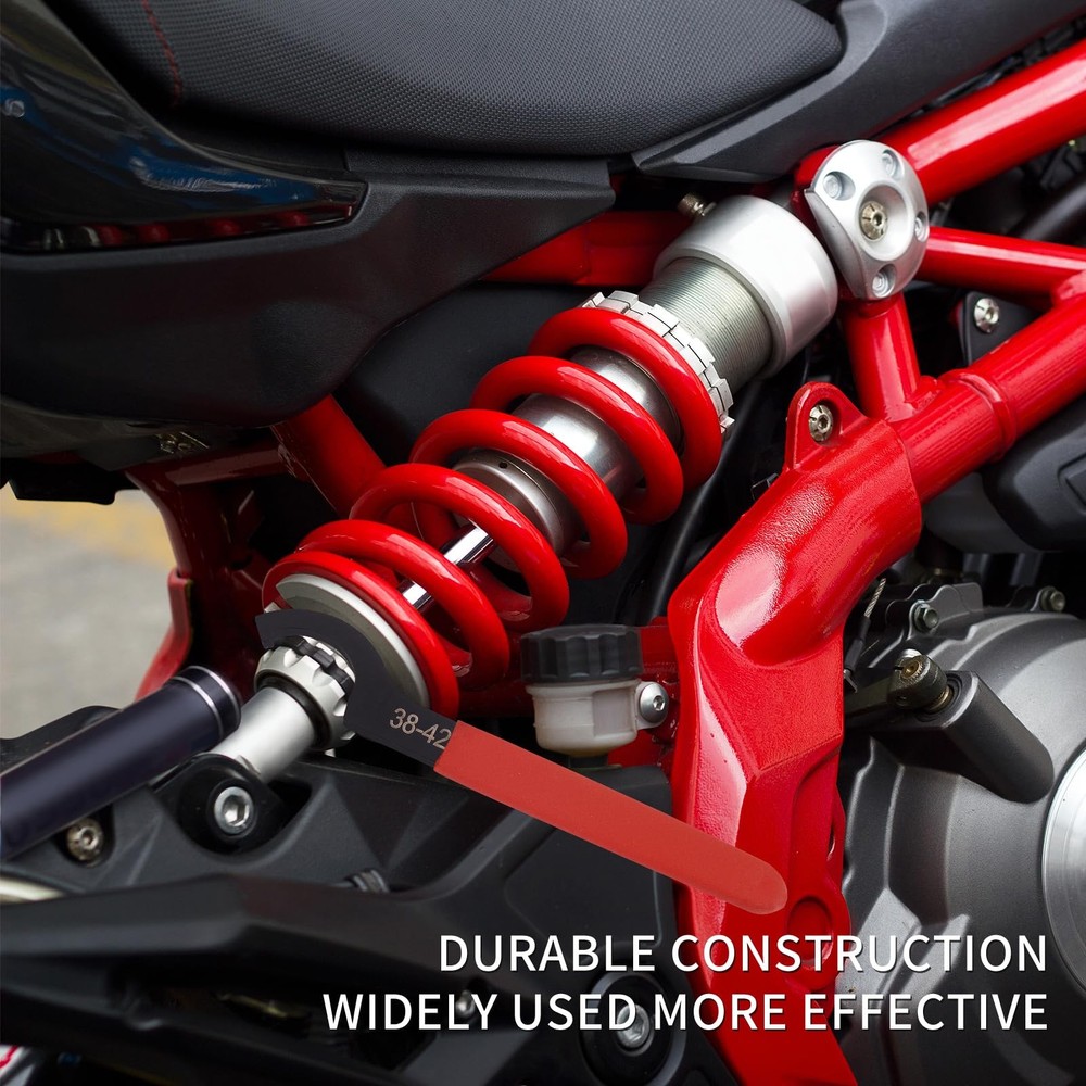 Coilover Spanner Wrench Set, 9 Pcs C-Shape Shock Spanner Hook Wrench Tools, f...