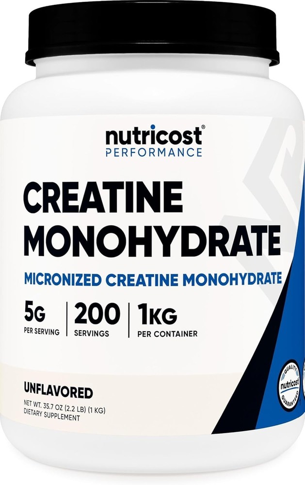 Nutricost Creatine Monohydrate Micronized Powder - Pure Creatine Monohydrate