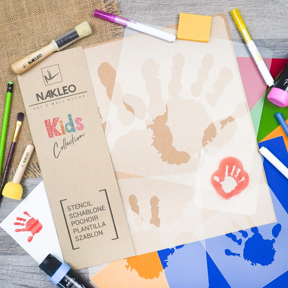 KIDS Reusable Plastic Stencils (5 pcs) // HAND