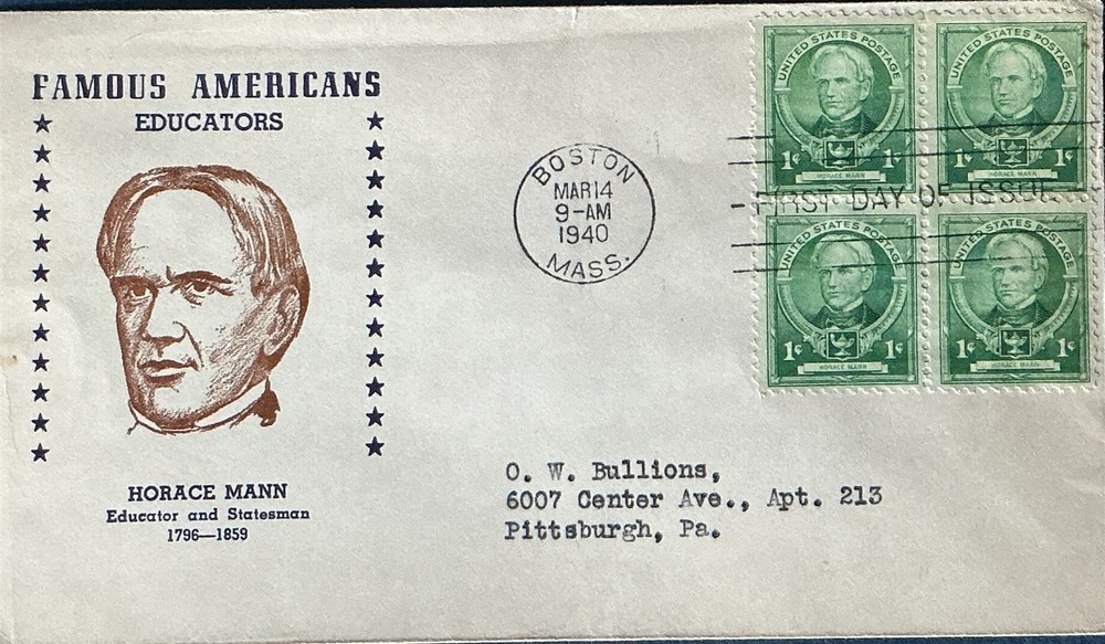 Unknown 869 Famous Americans Educators Horace Mann Boston Mass