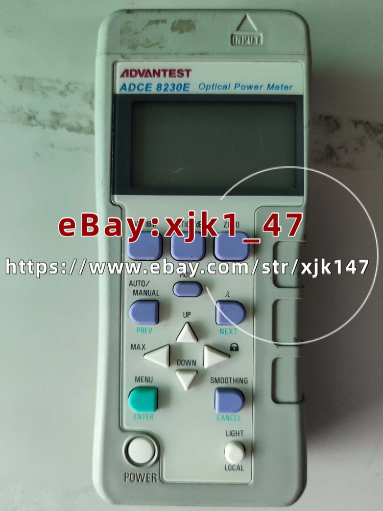 ADVANTEST 8230E OPTICAL POWER METER WITH Q82321 PROBE