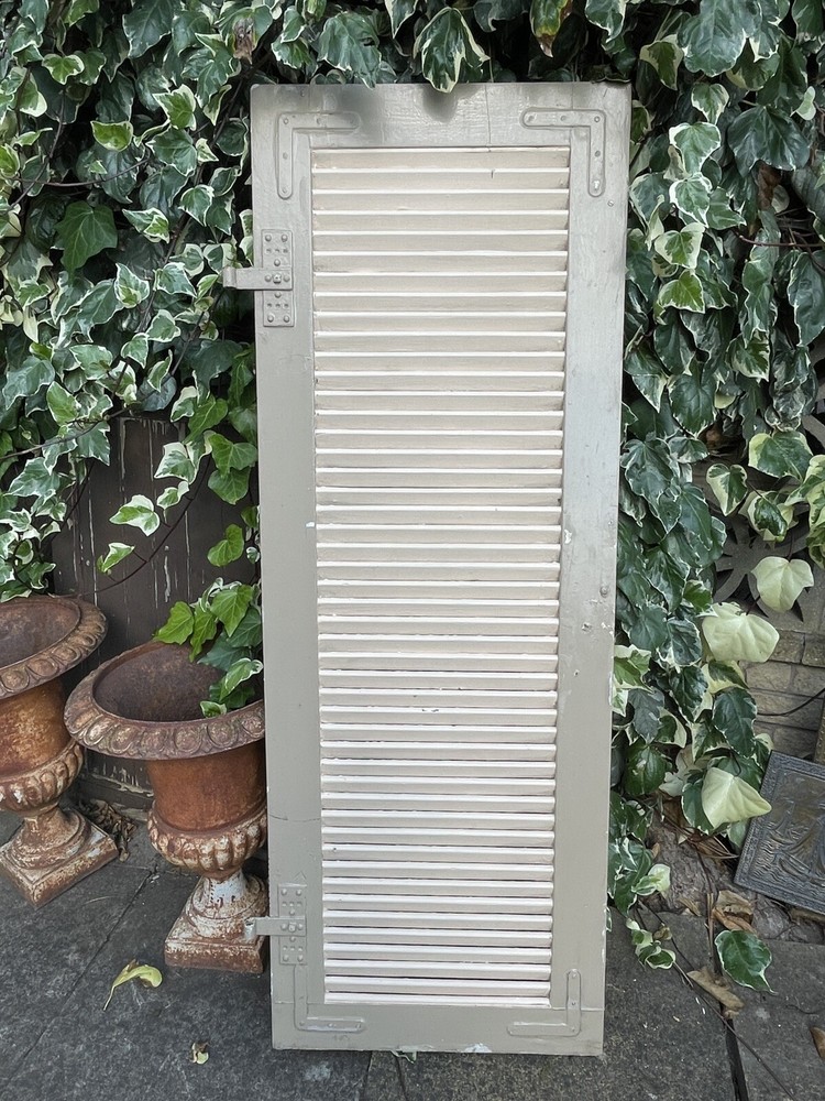 Vintage beige French shutter