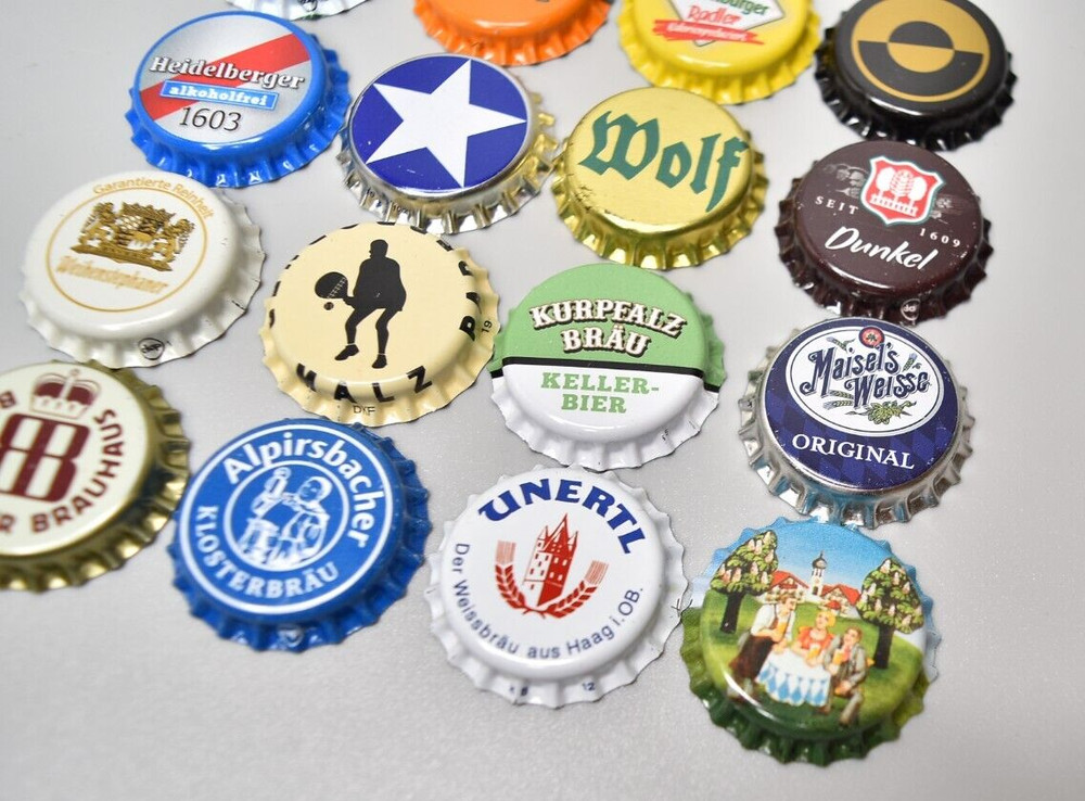 Beer Crown Caps Tops Collection 16x