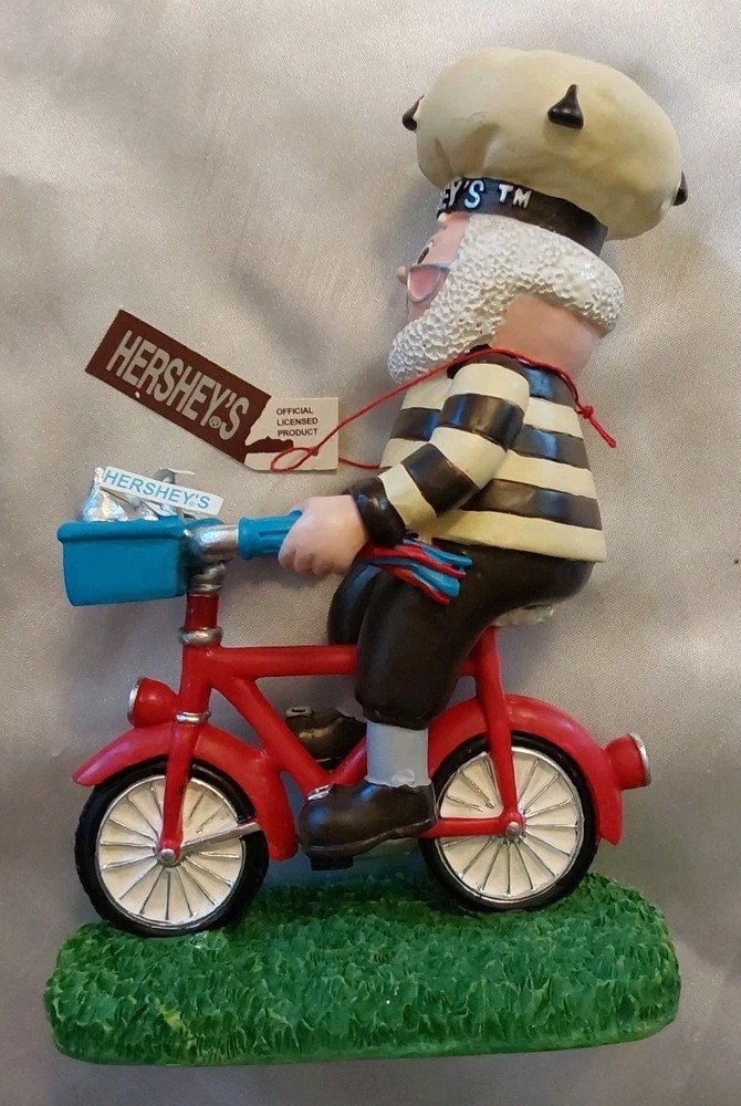 KURT ADLER 2003 HERSHEYS ELF ON BICYCLE