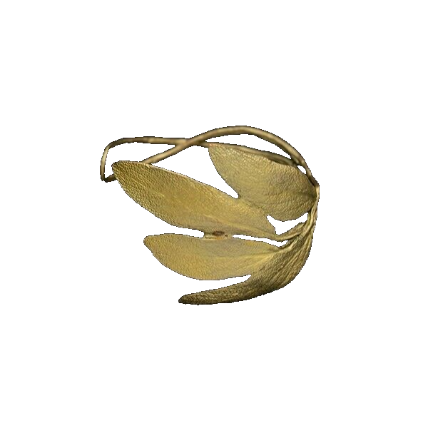 MICHAEL MICHAUD "Sage" Leaf Spray Cuff Bracelet 7182