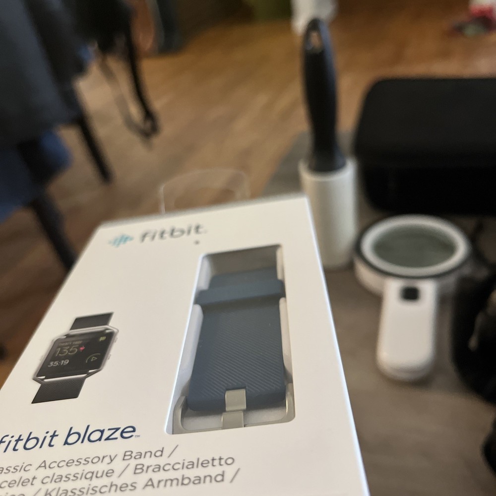 Fitbit Blaze Classic Accessory Band Size Large Blue NIB