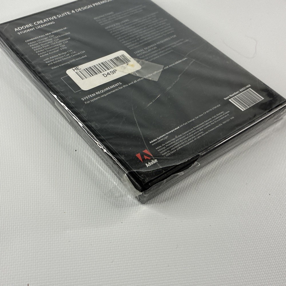 Adobe Creative Suite 4 Design Premium MAC OS Student Version SEALED