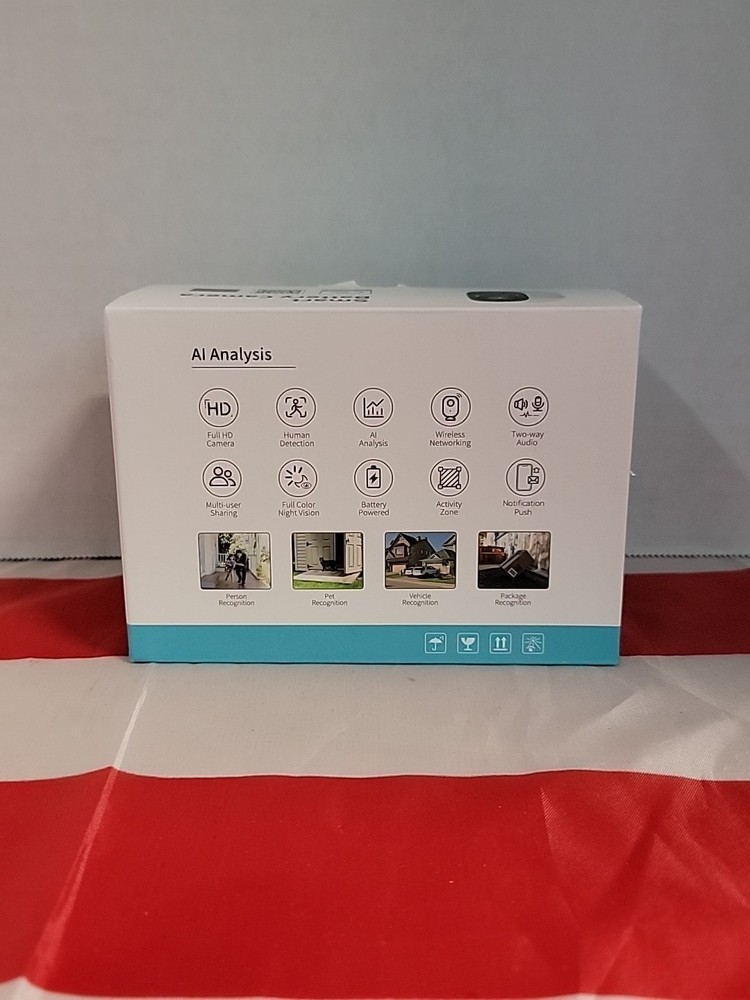 Smart Wireless Battery Security Camera for Home - RoHS