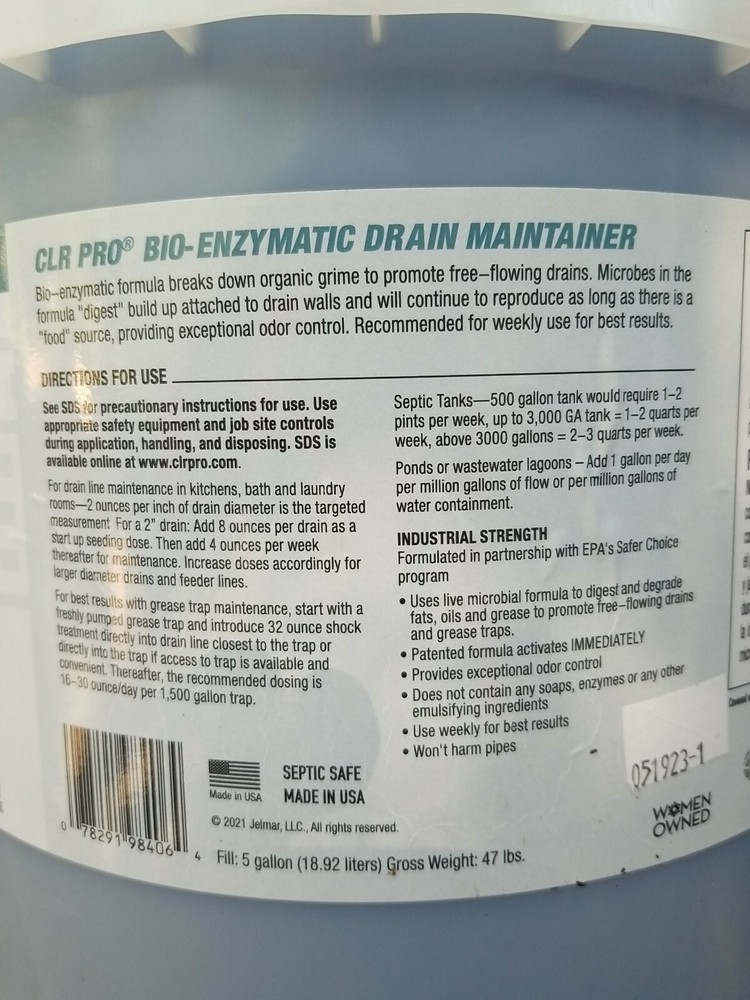 New! CLR Pro Drain Maintainer 5gal
