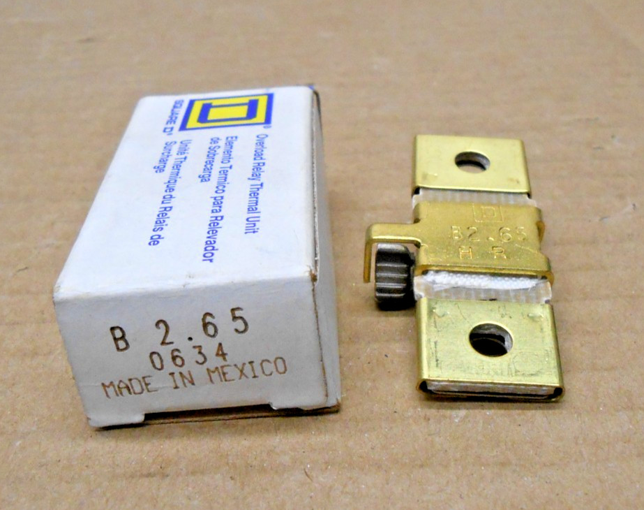 NEW SQUARE D B2.65 THERMAL OVERLOAD RELAY HEATER ELEMENT UNIT (5 AVAILABLE)