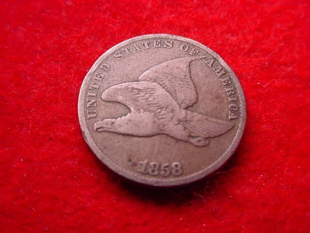 1858 FLYING EAGLE CENT GREAT CENT!!   #322