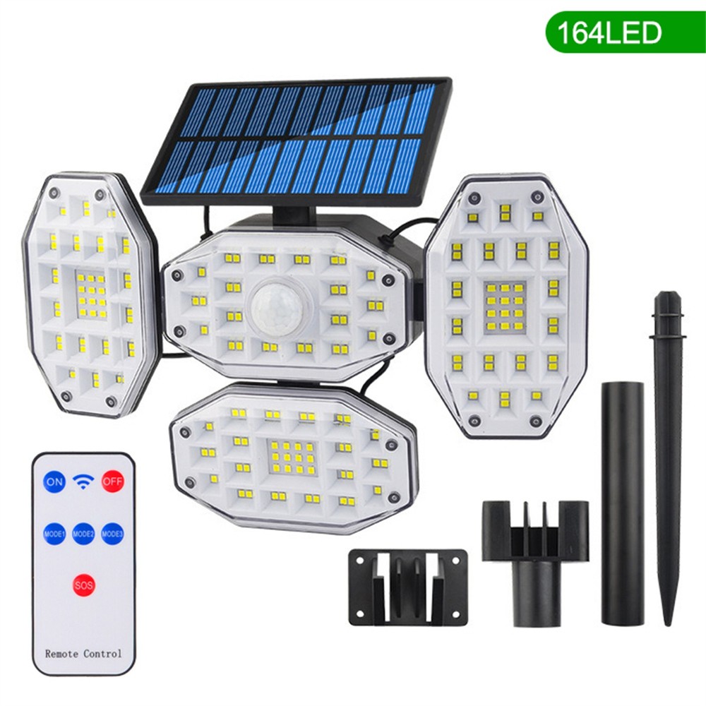 Solar Motion Sensor Lights, LED Security Lights for Wall Pathway Patio Yard US