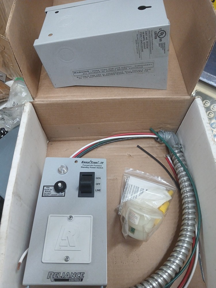 Reliance TF151W Transfer Switch - Gray