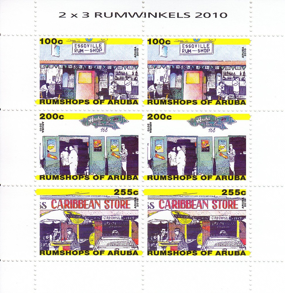 Aruba Issue 2010 (MS 469-471) Rum Shops