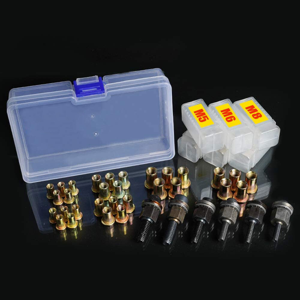 M3-M10 Rivet Nut Gun Head Nuts Easily Assemble Riveter Rivnut Tool Mandrel Kit
