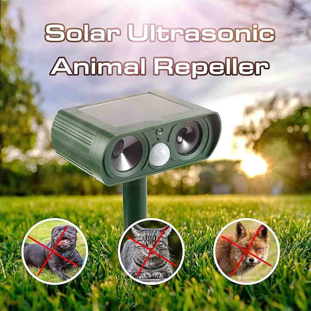 Solar Garden Animal Repeller Sensor Motion Activated 1-2 Pack