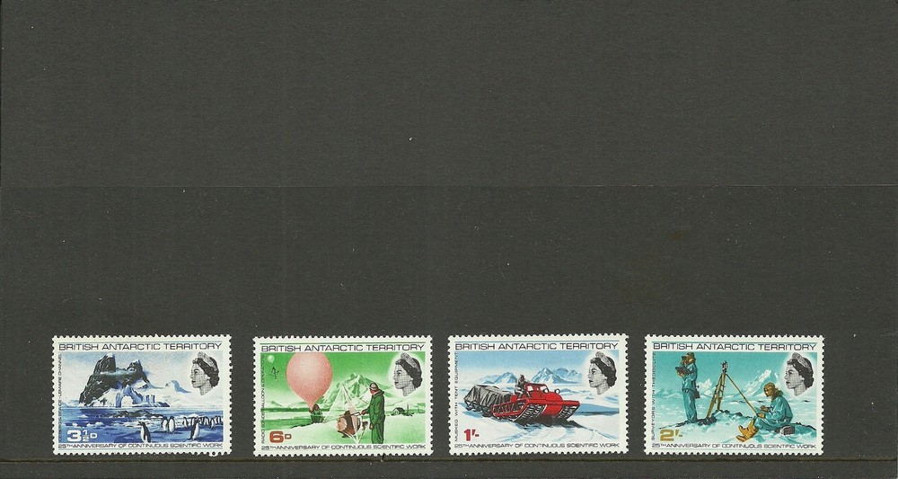 BRITISH ANTARCTIC TERRITORY-S20-23-SCIENTIFIC WORK MNH
