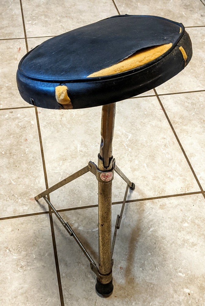 Vintage Dewey Drum Throne Seat Stool
