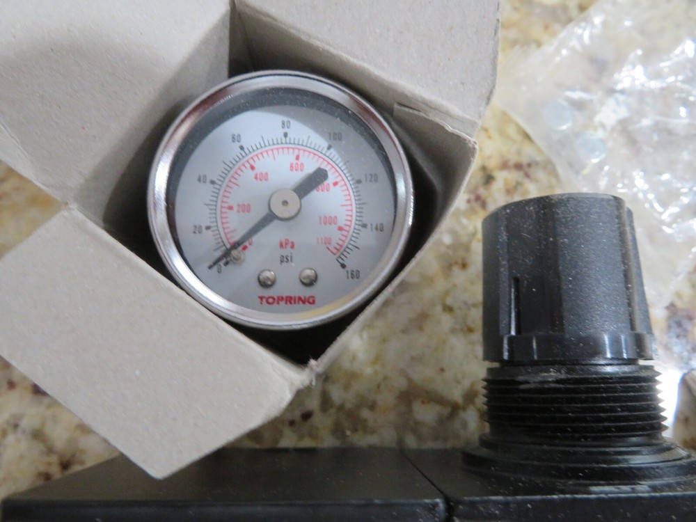 TOPRING 50.666 Filter Regulator 1/4" auto polyurethane modulair