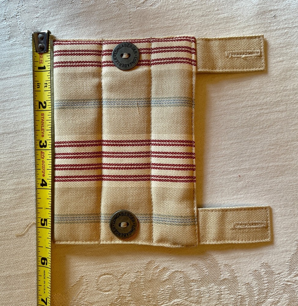 Longaberger Handle Gripper - Awning Stripe NIB