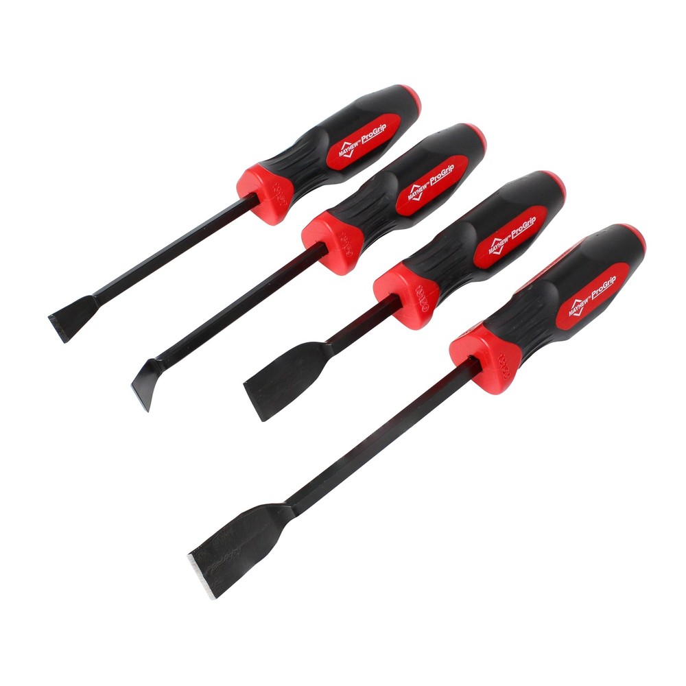 Tools 13080 4 Pc Progrip Straight & Angled Scraper Set Multi 4 Piece