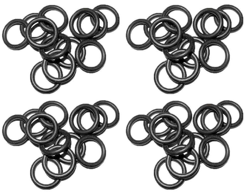 3/8" Buna Black O-Ring, Quick Connect - 100 Pack