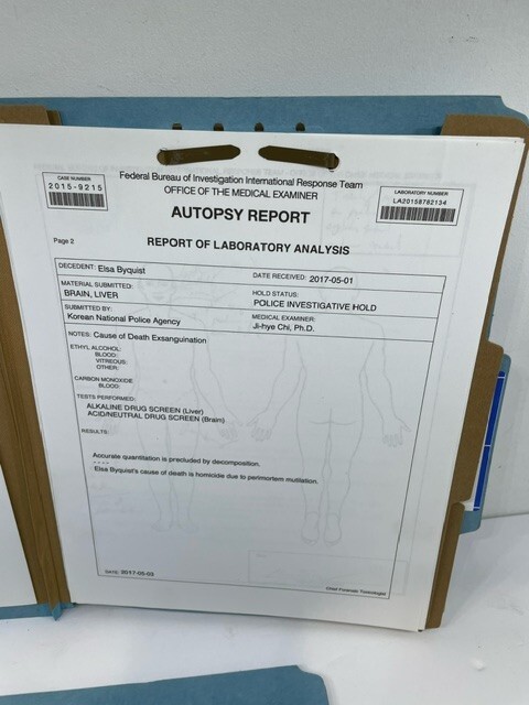 "Criminal Minds- Beyond Borders" season 2 Used on Set Evidence Folders
